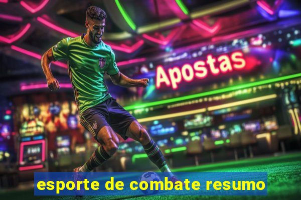 esporte de combate resumo